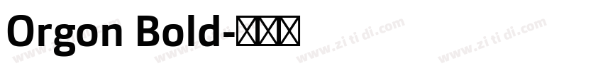 Orgon Bold字体转换